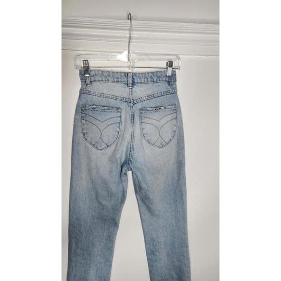 Rolla’s jeans high rise slim dusters light wash australia cotton Size 24 - Picture 3 of 7
